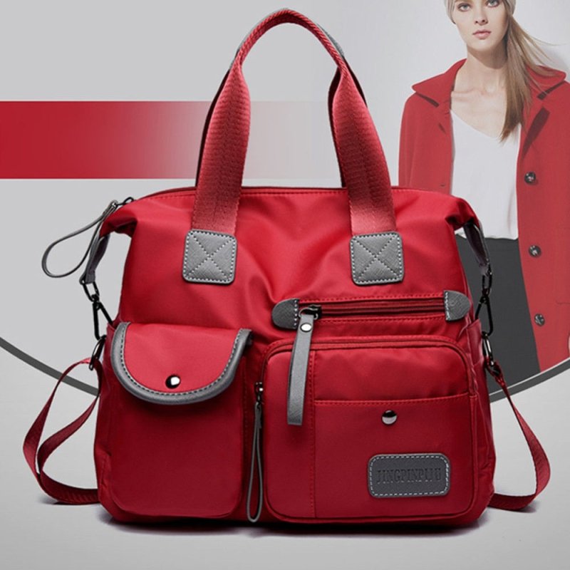 Multiuse Women Waterproof Handbag Nylon Tote Fashion Messenger Crossbody Bags for Women Top-Handle Shoulder Purse Travel Bag