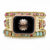 Natural Stone Watchband 3-Layer Winding Apple Watch Band Stone Bead Woven Watchband Bracelet