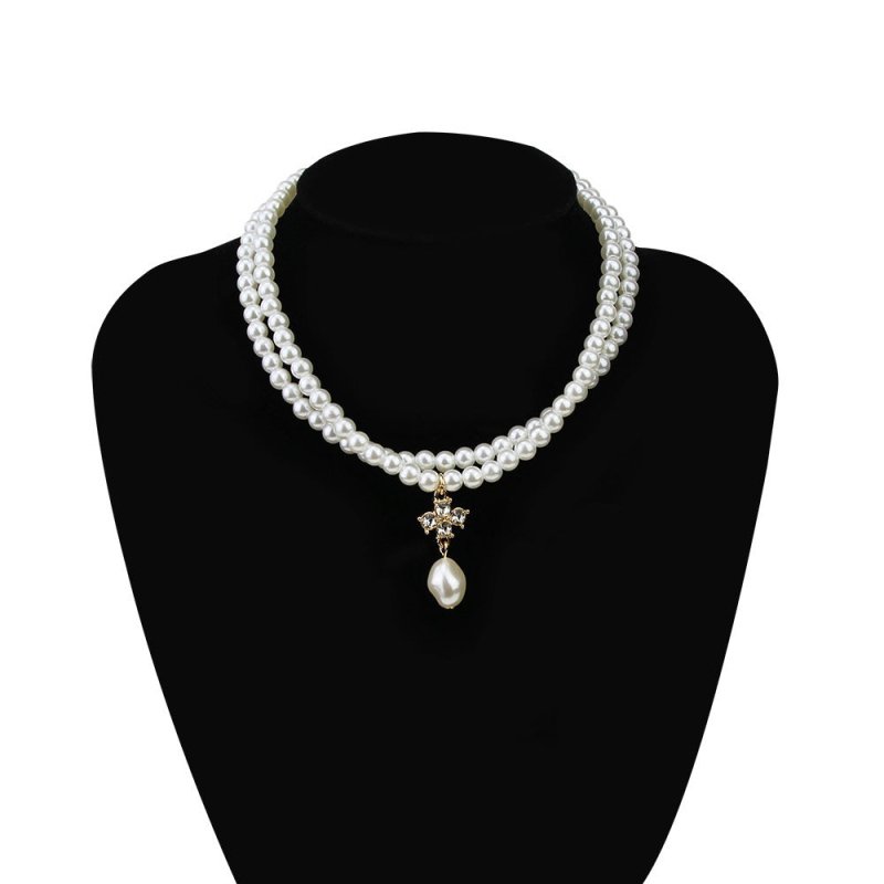 Necklace Women Fashion Jewelry Simulation Bead Necklace