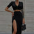 New Bright Knitted Hollowed-Out Waist Dress Sexy Breast Midi Dress Summer Suitable For Women