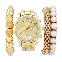 Fashion quartz watch set for women, Boutique Trends Geneva style watch - Premium Watches for sale