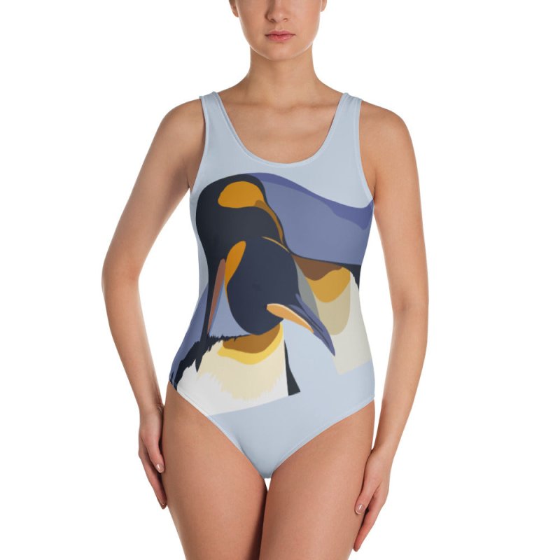 One-Piece Swimsuit - Penguin Love