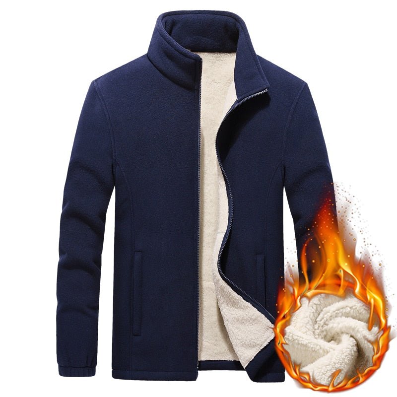 Plus size 7XL,8XL,9XL Winter Men&#39;s Jackets Thick Fleece Hooded Hoodies Men Sweatshirt Solid Casual Male Coats Brand Clothing