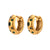 Popular Light Luxury Earrings Jewelry Stainless Steel Niche round Coarse Bread Zircon Earrings