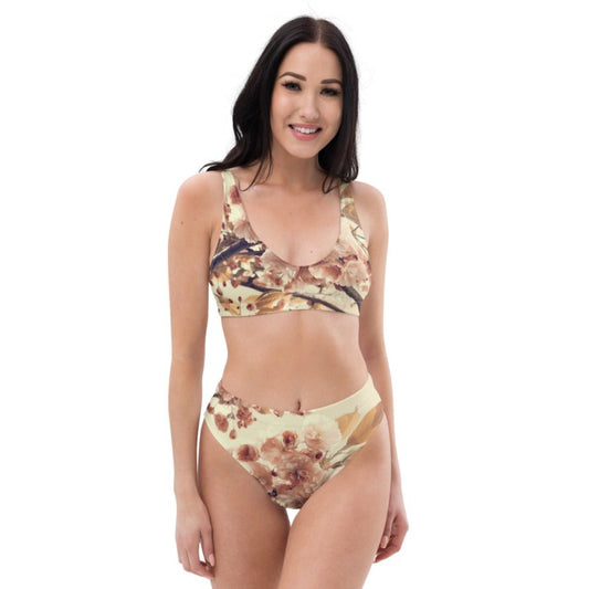 Recycled high-waisted bikini - Cherry Tree