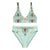 Recycled high-waisted bikini - Rococo pattern graphic style