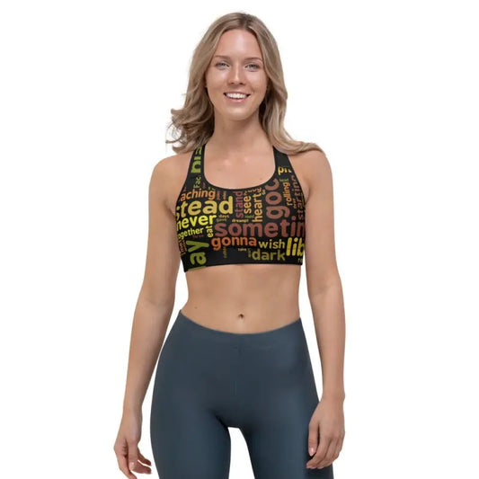 Sports bra - Typo - Premium Activewear for sale
