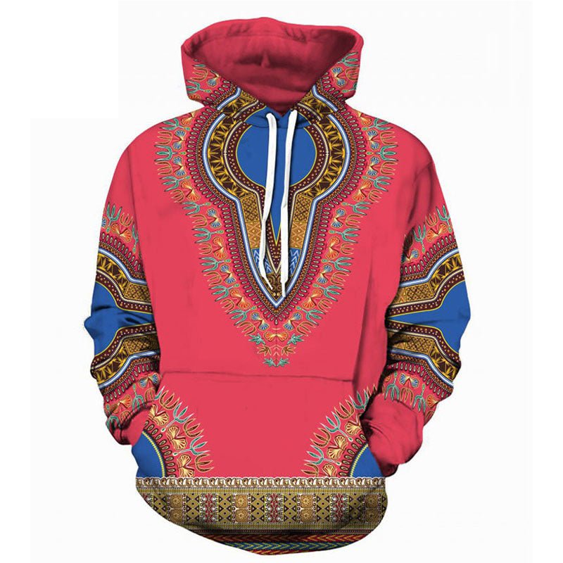 Spring Autumn African Dashiki Print Hoodie Pullover Men Women Casual 3D Hoodies Sweatshirts Men