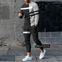 Spring Mens T-shirt+Trousers Suit with several designs