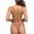 Strap Split Swimsuit Women Sexy Patchwork Backless Print Bikini