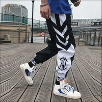 Streetwear Hip hop Joggers Pants Men Loose Harem Pants
