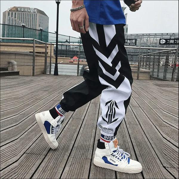 Streetwear Hip hop Joggers Pants Men Loose Harem Pants