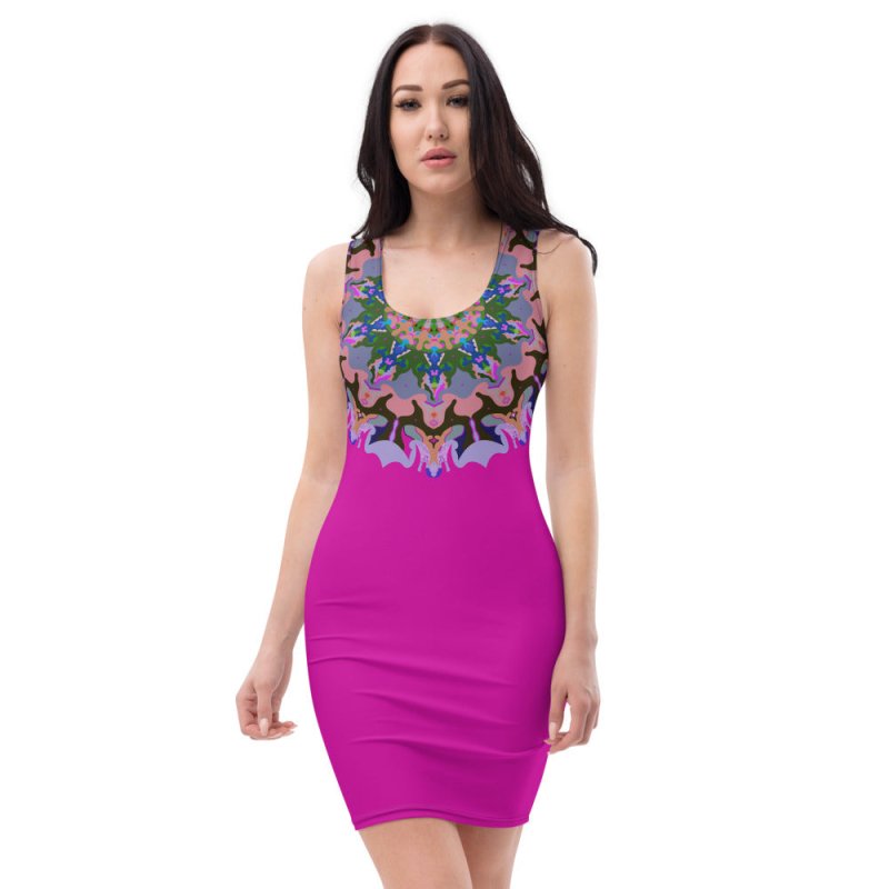 Sublimation Cut & Sew Dress - Mandala Rose&Pink