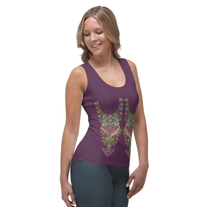 Sublimation Cut & Sew Tank Top - Indian ornament