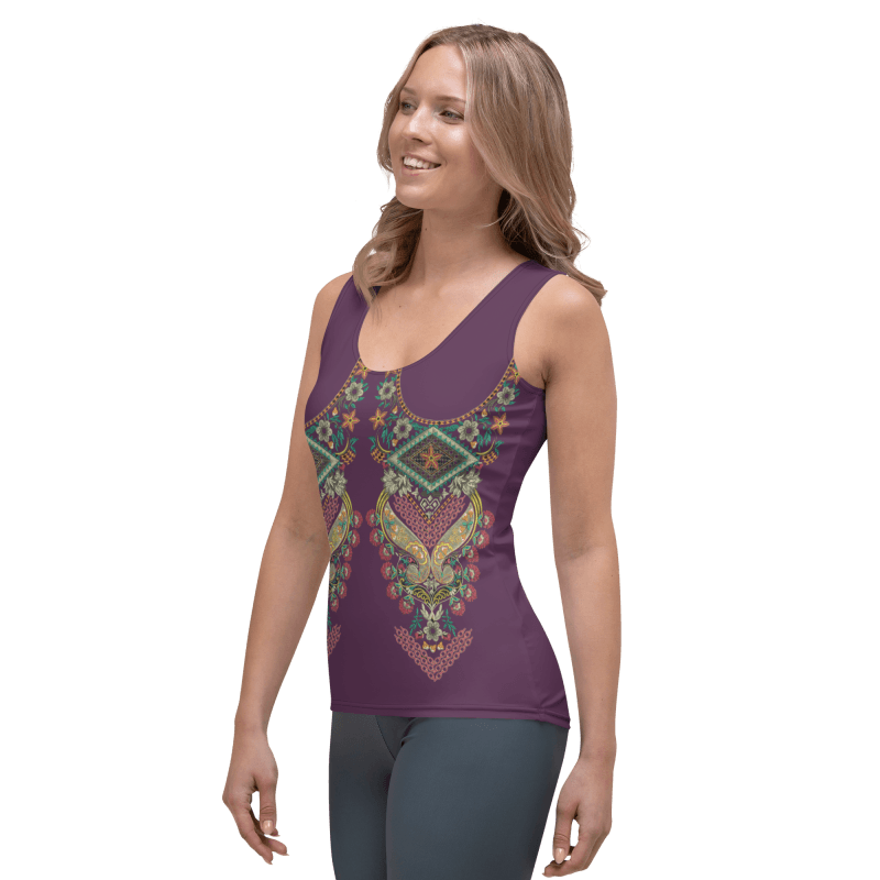 Sublimation Cut & Sew Tank Top - Indian ornament full