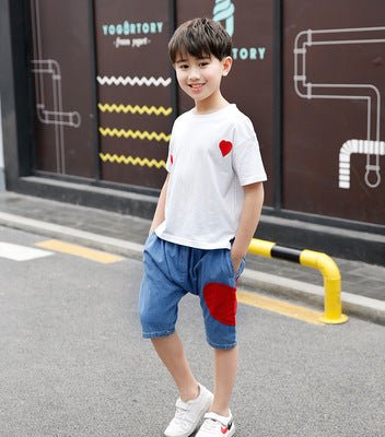 Teenage Boy Clothes Children Clothing Set Cotton Sweatshirt + Pants Two-Piece Casual Sequins Kids Clothes