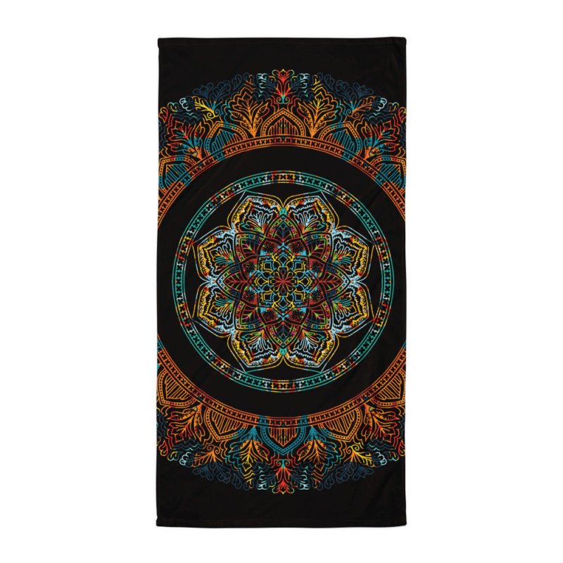 Towel - Mandala Black&Color