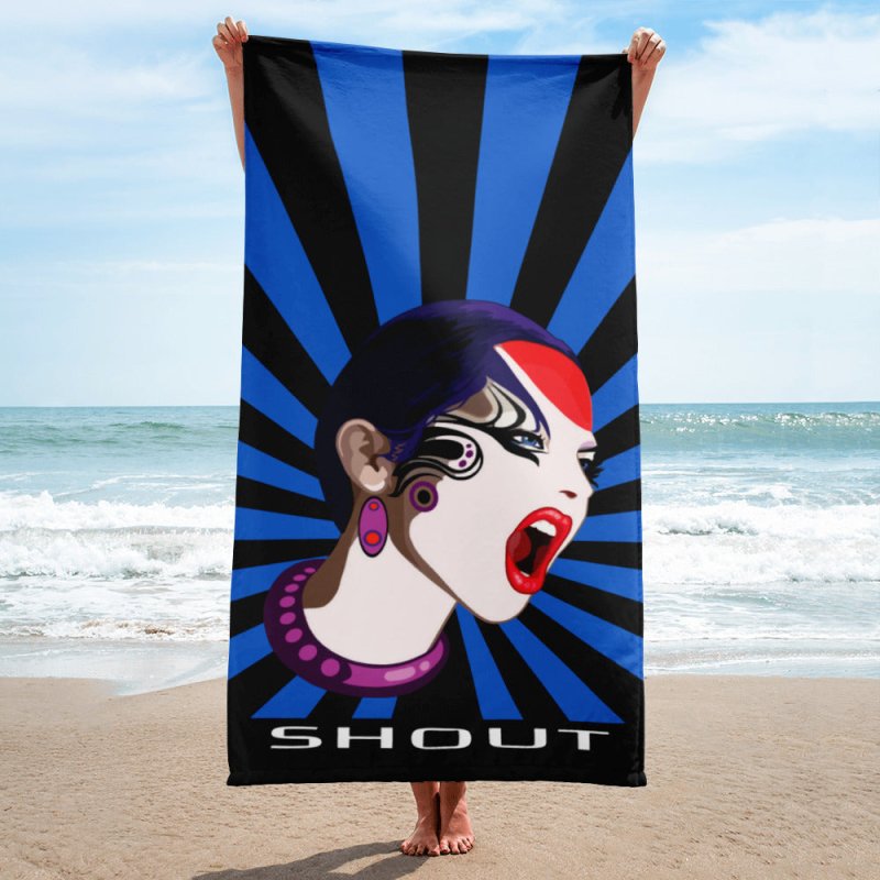 Towel - Shout blue