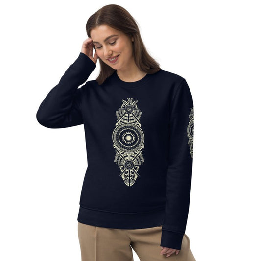 Unisex eco sweatshirt - Polynesian graphic style