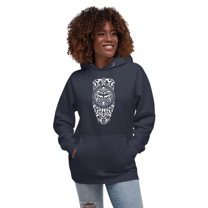 Unisex Hoodie - Polynesian Graphic style Front&amp;Back DTG