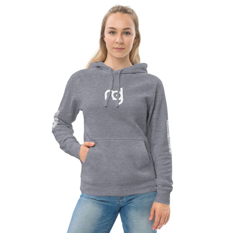 Unisex kangaroo pocket hoodie - Logo pattern