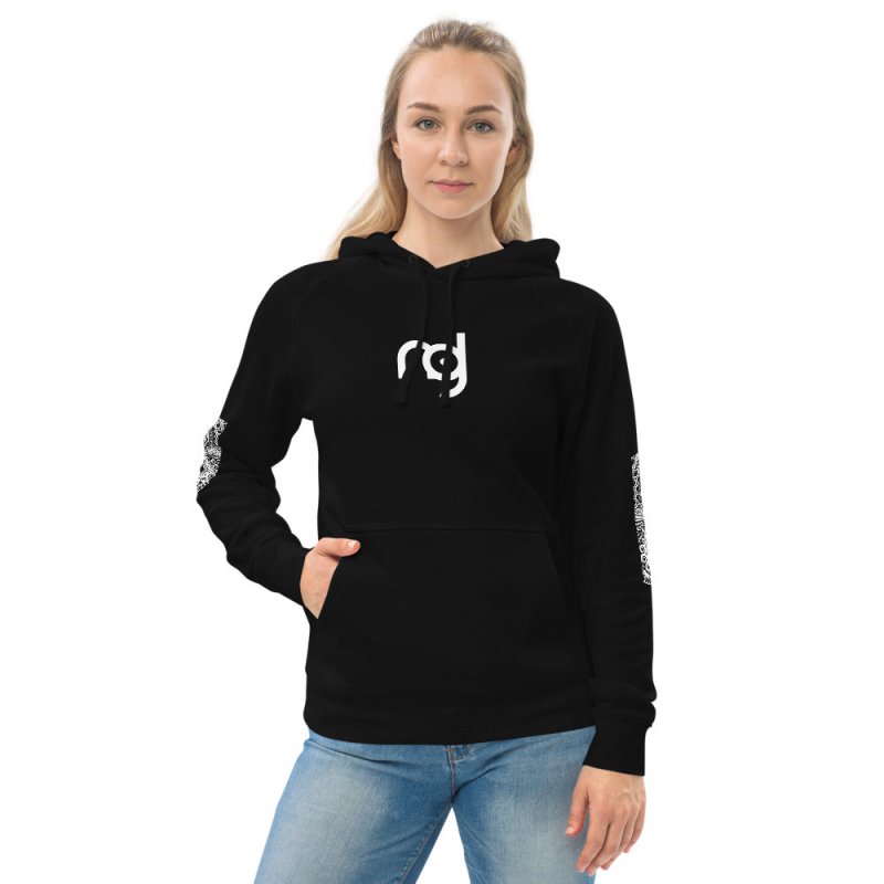 Unisex kangaroo pocket hoodie - Logo pattern