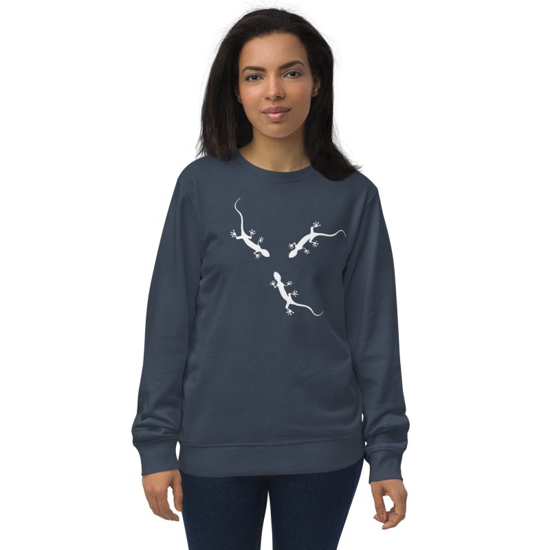 Unisex organic sweatshirt - Gecko