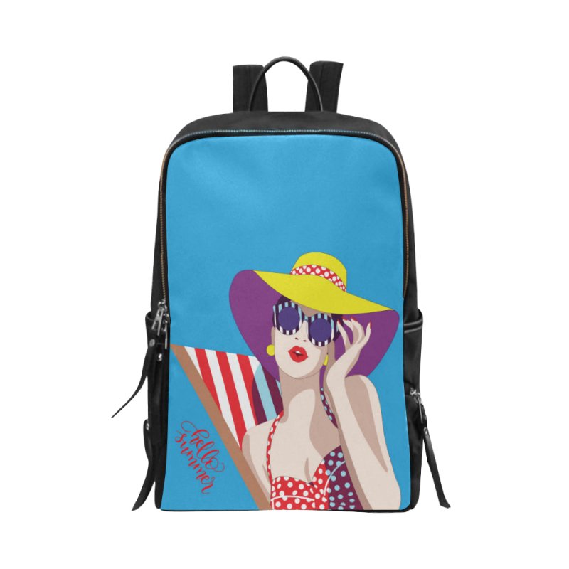Unisex School Bag Travel Backpack 15-Inch Laptop (Model 1664)- Beach