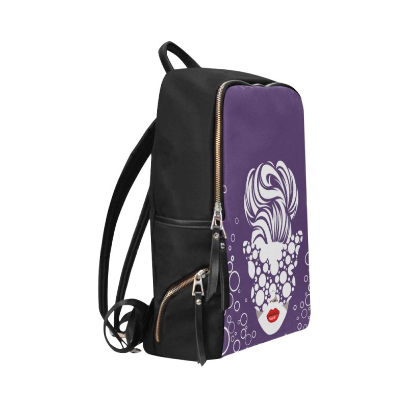 Unisex School Bag Travel Backpack 15-Inch Laptop (Model 1664)- Italy Purple