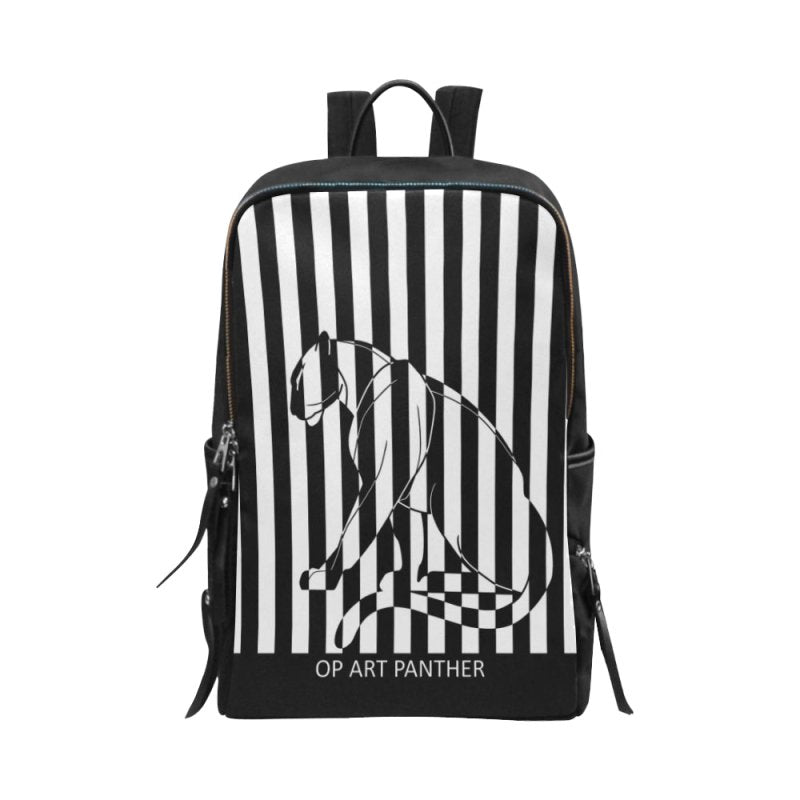 Unisex School Bag Travel Backpack 15-Inch Laptop (Model 1664)- Panther B&W