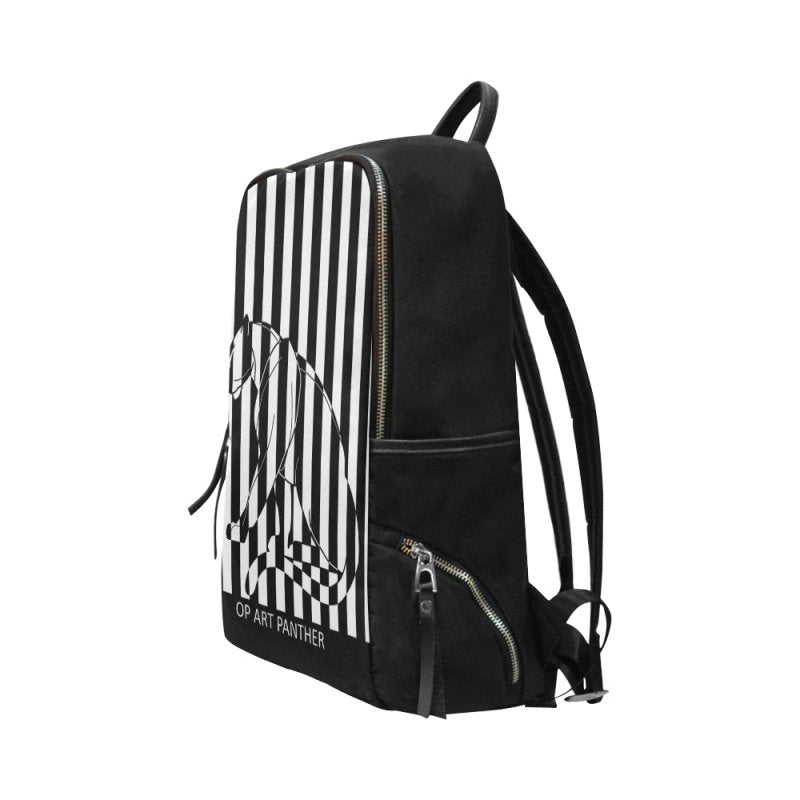 Unisex School Bag Travel Backpack 15-Inch Laptop (Model 1664)- Panther B&W