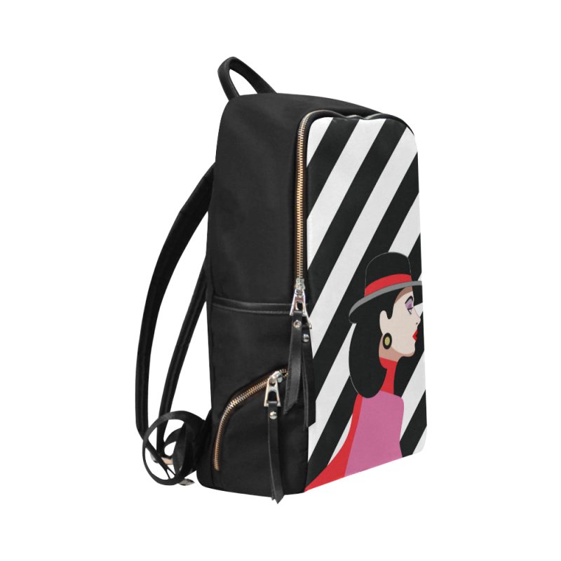 Unisex School Bag Travel Backpack 15-Inch Laptop (Model 1664)- Profil Women
