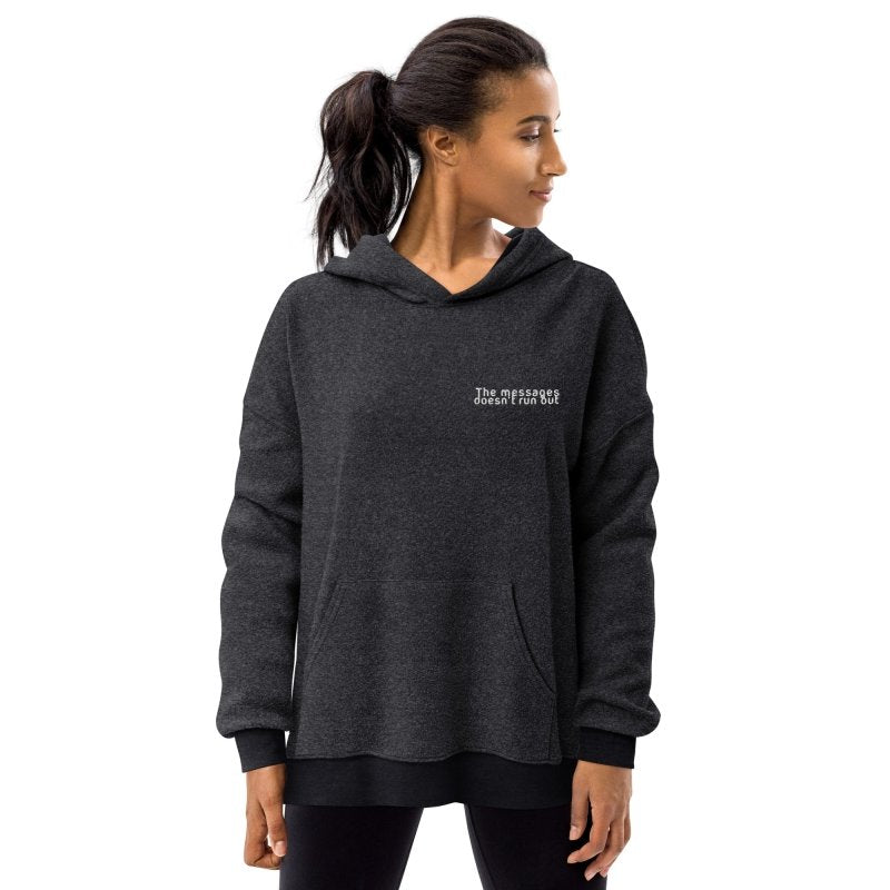 Unisex sueded fleece hoodie - Everything is not enough