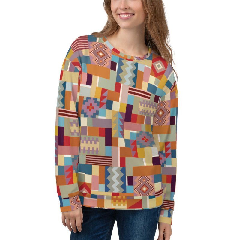 Unisex Sweatshirt - Aztec style design