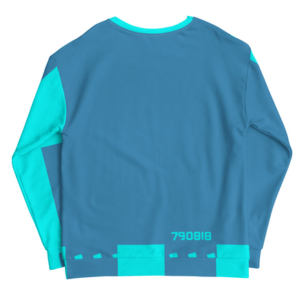 Unisex Sweatshirt - Cyberstyle paint Blue