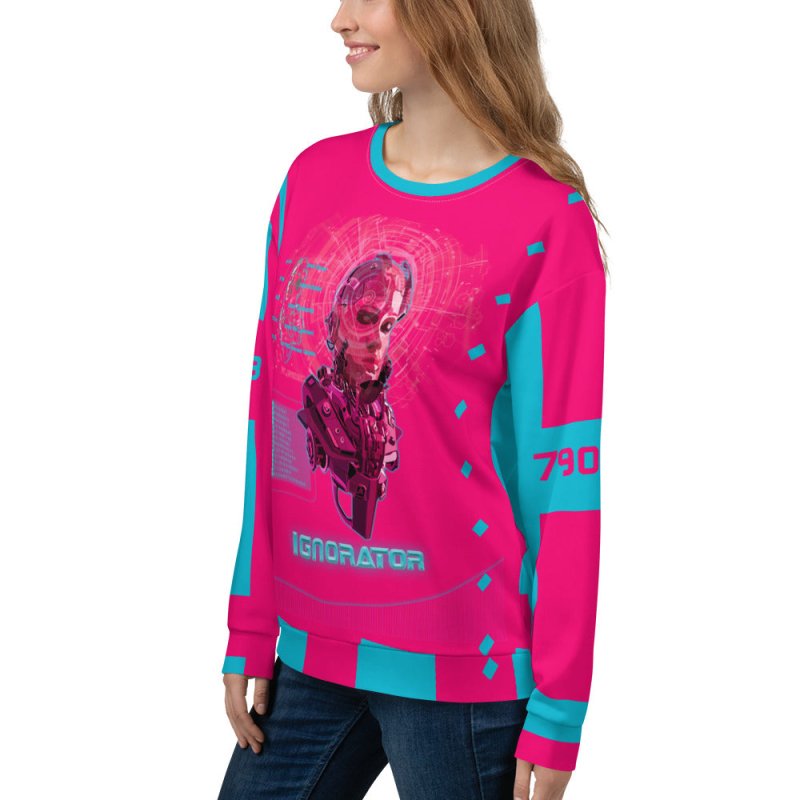 Unisex Sweatshirt - Cyberstyle paint Pink