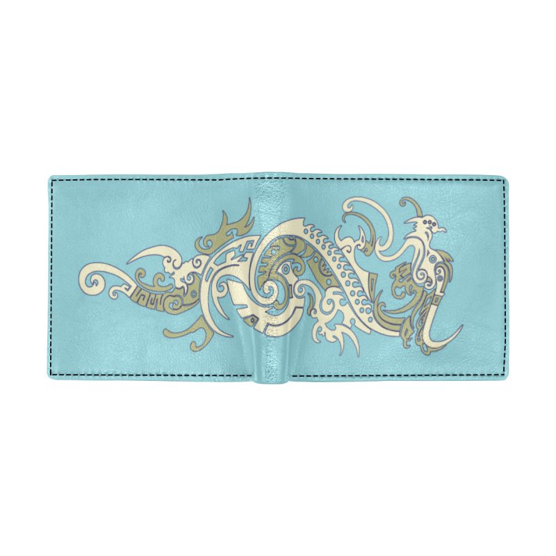Wallet With Coin Pocket(Model1706)- Dragon