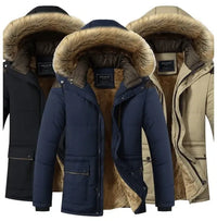 Winter Coat Plus Size Men Jacket Warm Overcoat Outwear Cotton Hooded Down Coat - Premium Coats & Jackets for sale