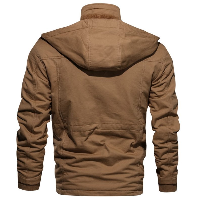 Dropship 5XL Thicken Fleece Winter Jackets Men's Coats Cotton Fur Collar  Bomber Men Army Outerwear Tactical SMJKE to Sell Online at a Lower Price |  Doba