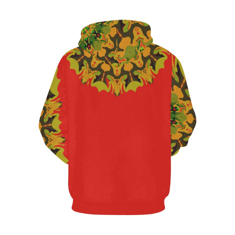 Women's All Over Print Hoodie (USA Size) (Model H13) - Mandala Autumn