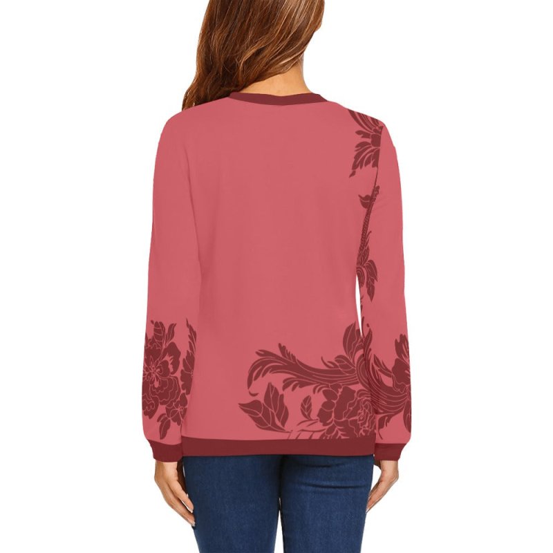 Women's All Over Print Sweatshirt (Model H18) - Pattern design