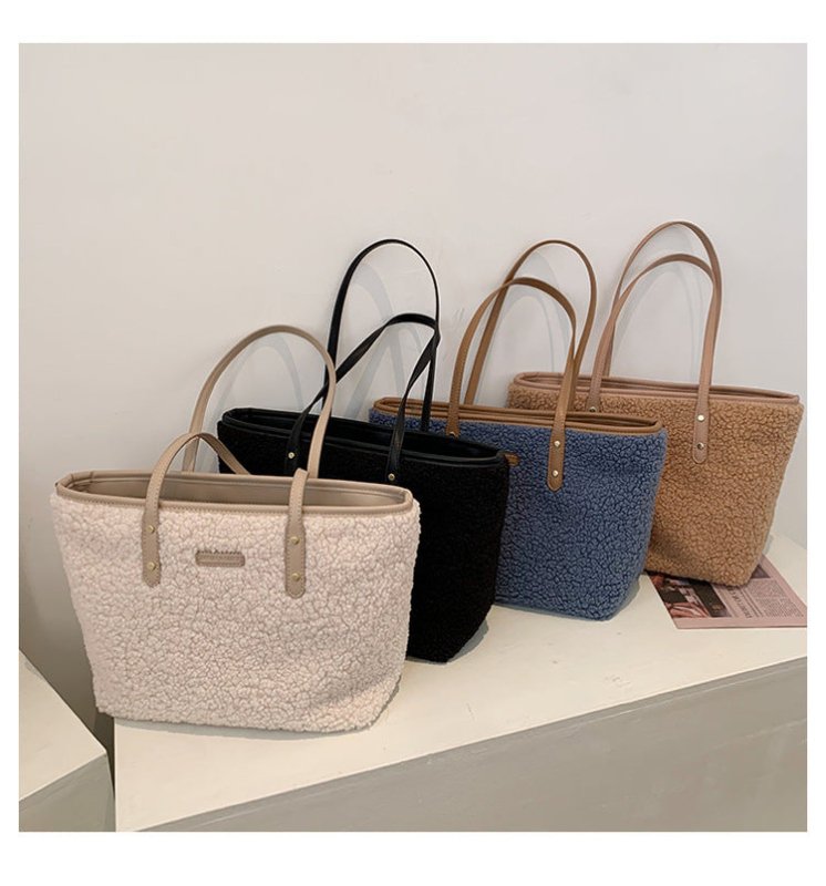 Women's Bags New Lambskin Bags Armpit Shoulder Bags Fashion Large Capacity Tote Bags Handbags