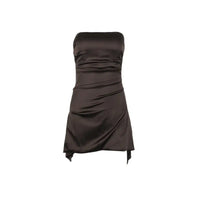 Women's fashionable shoulderless backless short skirt, French style - Premium Dress for sale