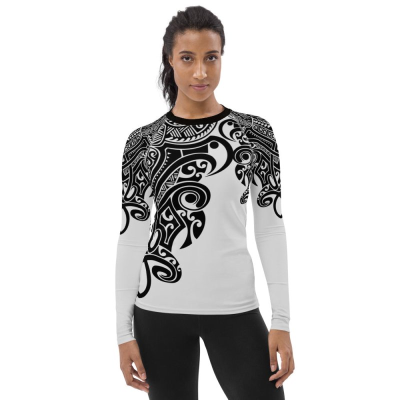 Women's Rash Guard - Polynesian Graphic style