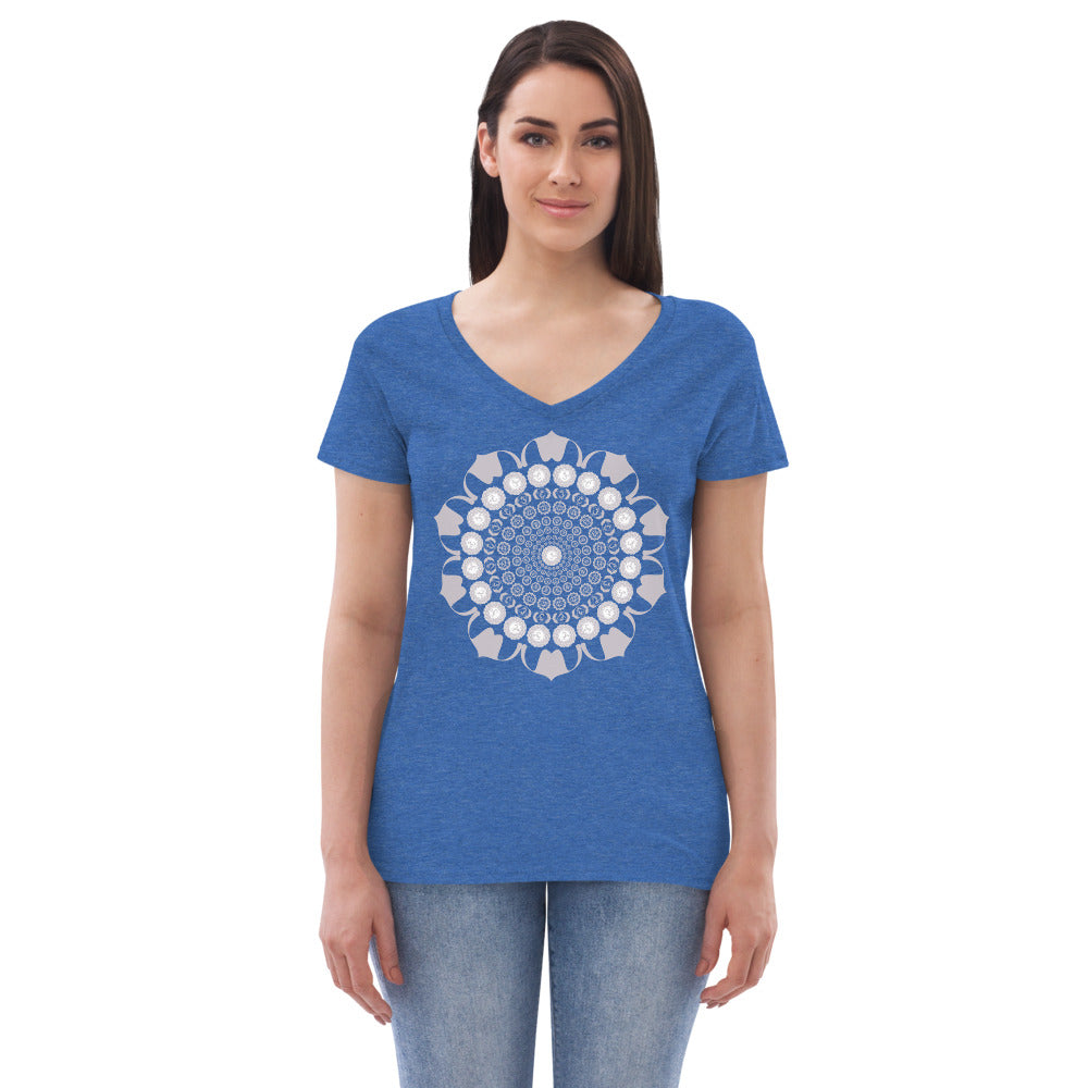 Women’s recycled v-neck t-shirt - Chakra full