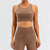 Yoga Suit High Waist Slim Running Sports Back Shaping Fitness Clothes Tight Nude Feel Yoga Clothes